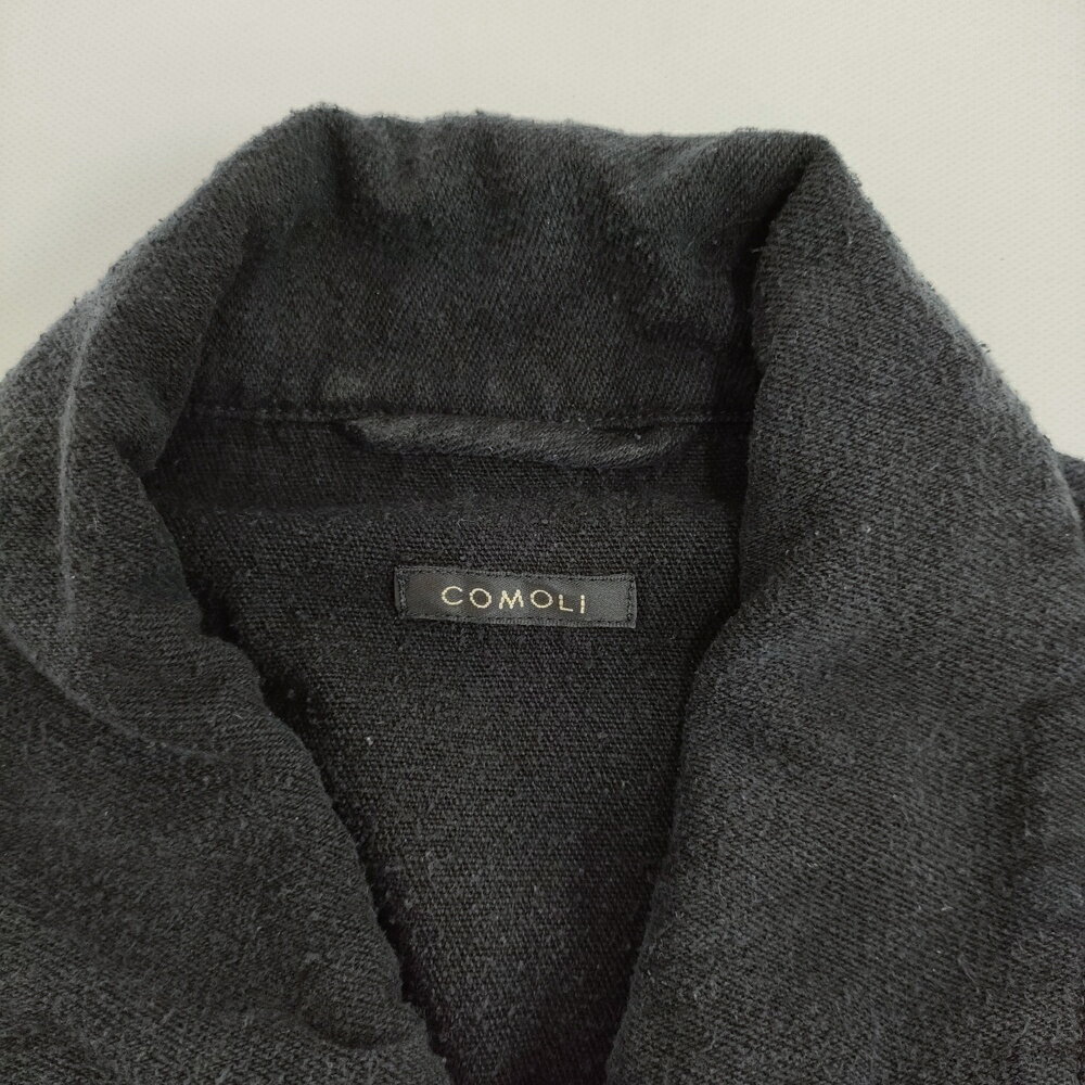 COMOLI シルクネップオールインワン 定価96800円 サイズ1 Z01-01012 オールインワン ツナギ 24SS ブラック メンズ コモリ【中古】5-0628M