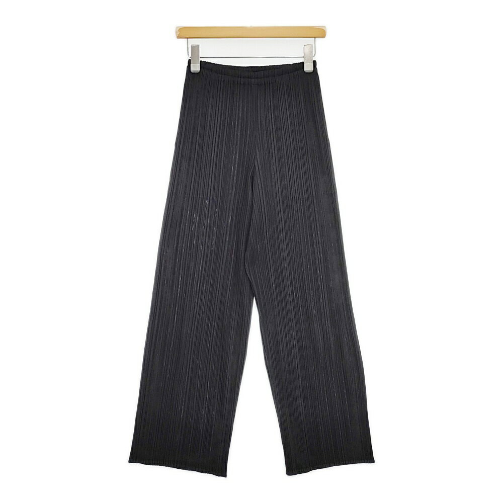 Rakuten - PLEATS PLEASE ISSEY MIYAKE イッセイミヤケ ワイドパンツ イージーパンツ 日本製 サイズ2 パンツ ブラック レディース プリーツプリーズ【中古】6-0525G