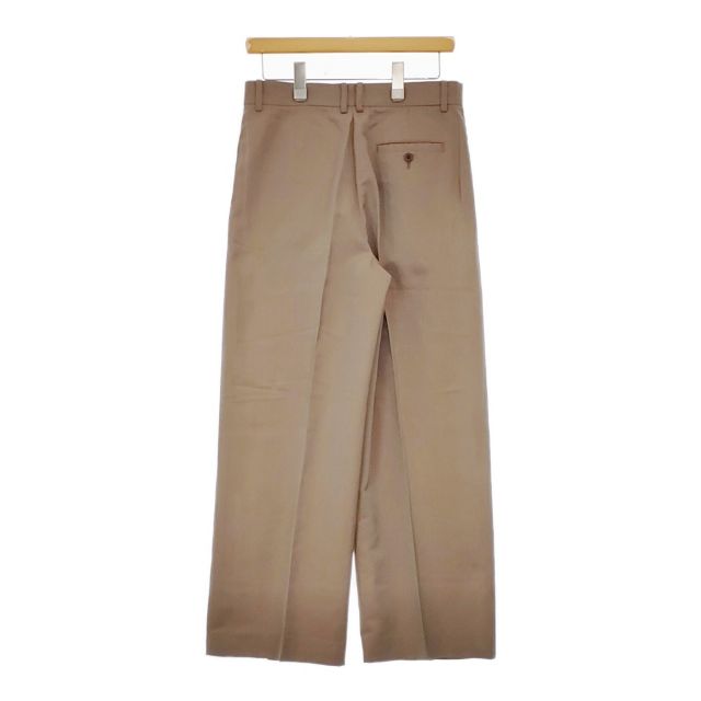 MY タックパンツ 221-61503 ウールリネン センタープレススラックス パンツ ブラウン レディース マイ【中古】5-0322G