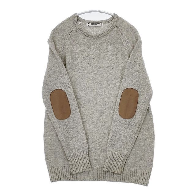 CLASKA DO エルボーパッチ ウール プルオーバー セーター ニット グレー レディース クラスカ【中古】6-0105T