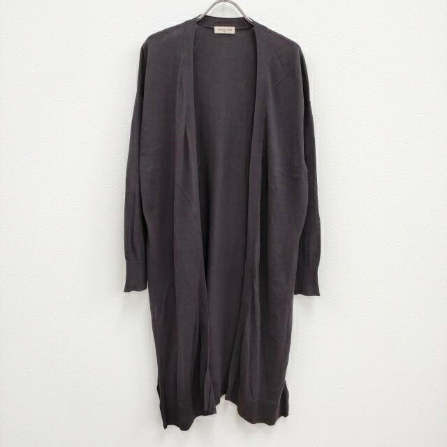 SM2 ロング コットンニット ボタンレス カーディガン パープル系 レディース サマンサモスモス【中古】3-0604M