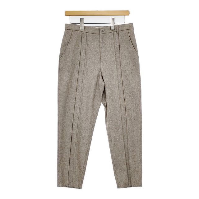 Mint Designs ウール テーパード スラックス パンツ グレージュ レディース ミントデザインズ【中古】5-1208T