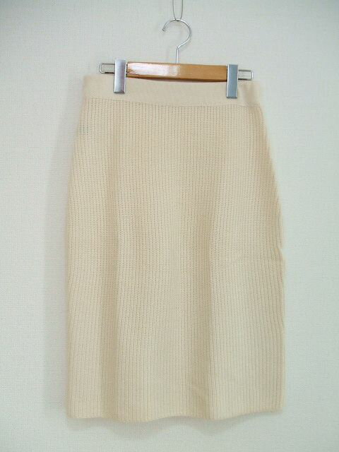 green label relaxing ウール混 スカート ホワイト レディース グリーンレーベルリラクシング【中古】1-1125T