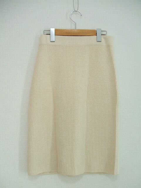 green label relaxing ウール混 スカート ホワイト レディース グリーンレーベルリラクシング【中古】1-1125T