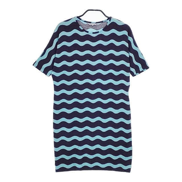 marimekko LOKKI ロッキ サイズXS レーヨン チュニック ブルー ネイビー レディース マリメッコ【中古】5-0521S
