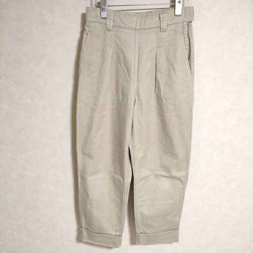 MHL. 595-2143500 SOFT COTTON DRILL サイズ1 チノパンツ ベージュ レディース エムエイチエル【中古】3-0913G MHL. 595-2143500 SOFT COTTON DRILL サイズ1 チノパンツ ベージュ レディース エムエイチエル【中古】3-0913G