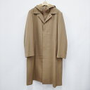 AURALEE 新品 LIGHT WOOL MAX GABARDINE HOODED LINER COAT 4 定価12万円 コート ベージュ メンズ オーラリー【中古】3-1119A◎