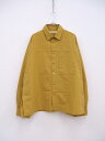 ANEI S.S. ACTIVE SHIRT AN0202-S1102 定価28000円 長袖シャツ イエロー メンズ アーネイ【中古】2-0804M(4)
