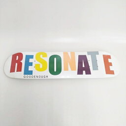 GOODENOUGH 未使用 未開封 RESONATE スケボーデッキ スケートボード その他雑貨 ホワイト メンズ グッドイナフ【中古】3-1119G◎