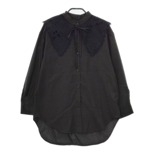 Rakuten - blueeast ブルーイースト 襟付きブラウス シャツ ブラック レディース【中古】5-0424M