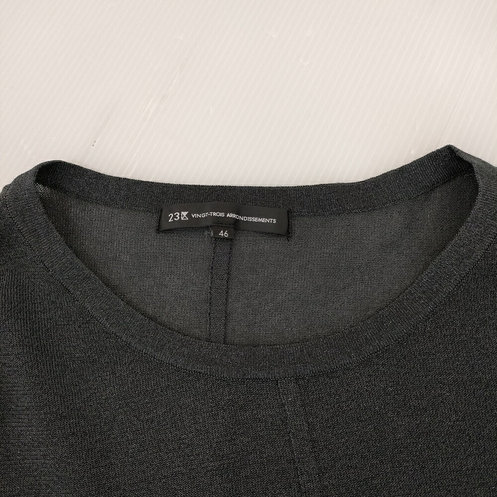 23区 洗える クリスピーシアールレックス フレンチスリーブ プルオーバー 定価17050円 カットソー 24AW ブルーグレー レディース【中古】4-1129S auc-gee-jee-10162556 ブランド古着の専門店 ジージー サンプル画像3