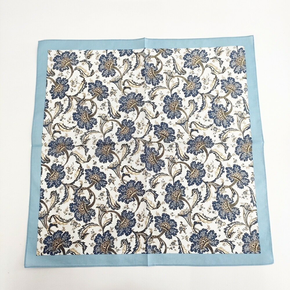 KANEKO ISAO 未使用 オールド ハンカチ ホワイト ミズイロ レディース カネコイサオ【中古】5-0918G