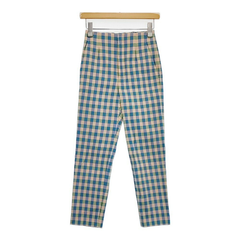 Rakuten - UNITED ARROWS シャイニー ギンガムチェック スリムパンツ 定価19600円 パンツ 25SS マルチカラー レディース ユナイテッドアローズ【中古】6-0321G