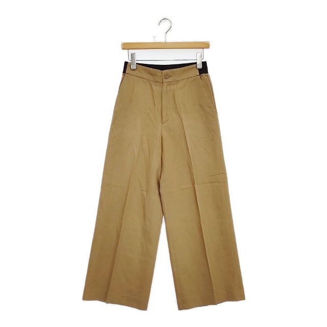 ASTRAET コットンリネン パンツ キャメル レディース アストラット【中古】5-1113G