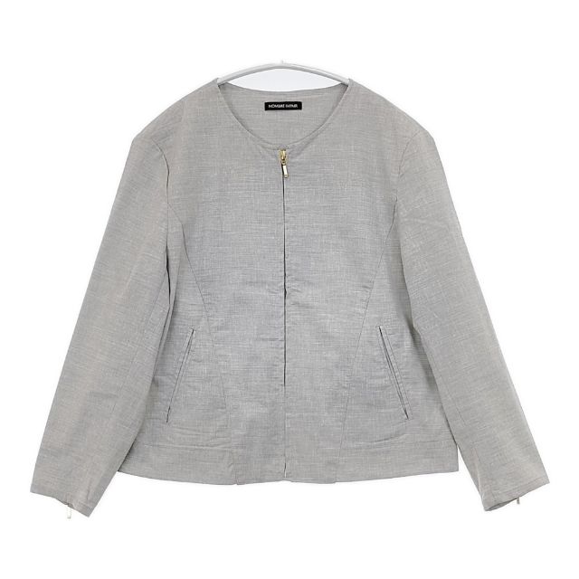 ノンブルアンペール　ジャケット　グレー　リネン ノンブルアンペール ジャケット グレー リネン ノンブルアンペール