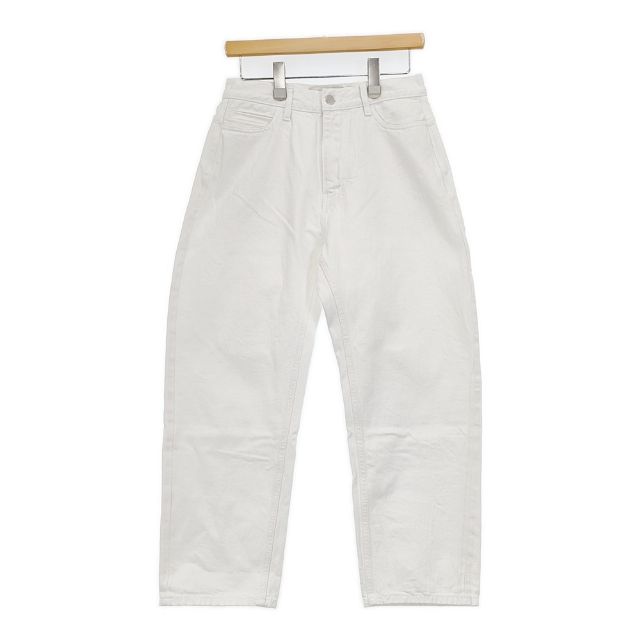 Cropped Pants - STUDIO NICHOLSON ×ISKO RUTHE SELEDGE DENIM セルビッジ デニムパンツ ホワイト レディース スタジオ ニコルソン【中古】6-0222G