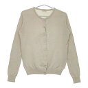 LENO COTTON SILK CARDIGAN コットンシルク L2001-K001 カーディガン ライトベージュ レディース リノ【中古】5-0412M
