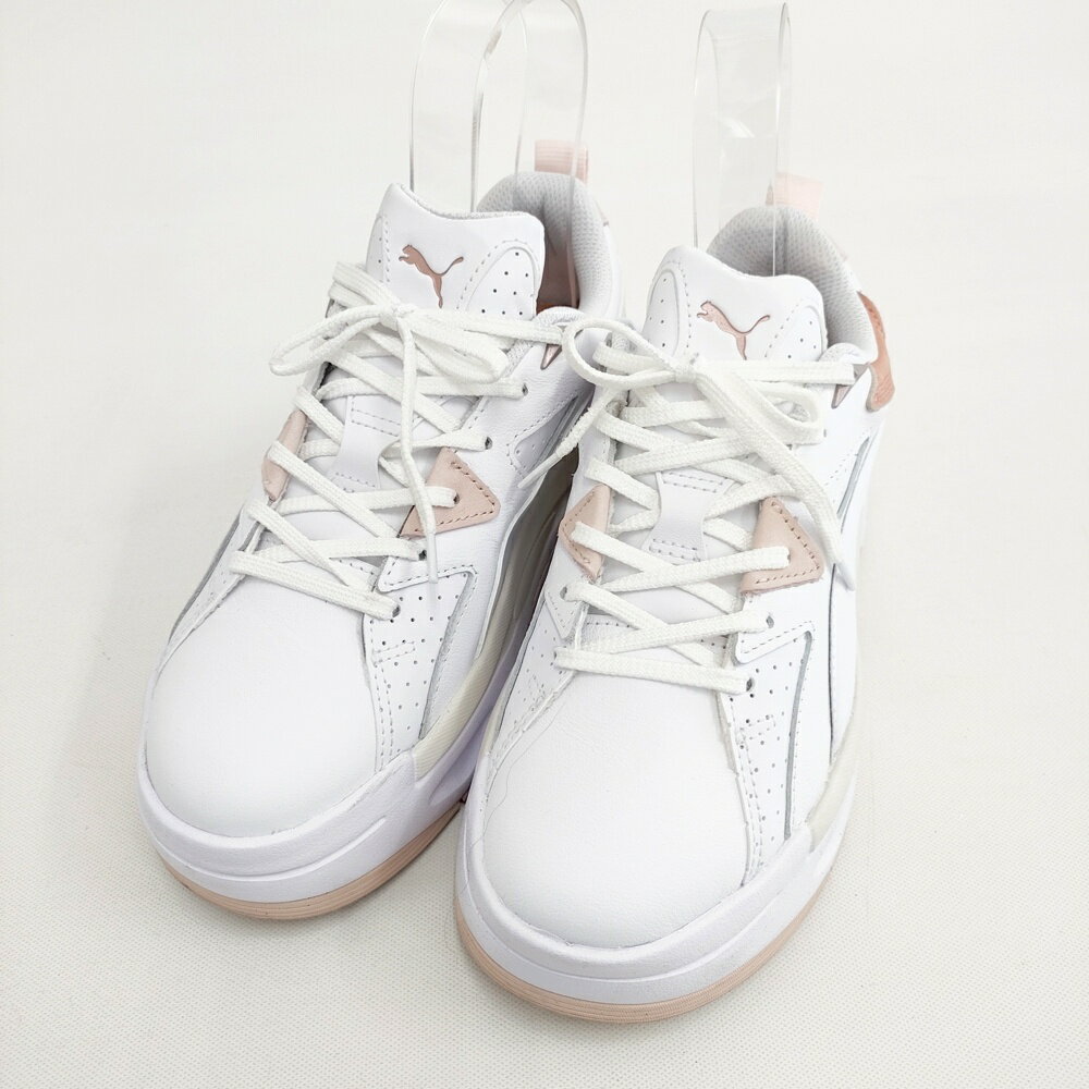 PUMA ウィメンズ ブラスター スニーカー 定価14300円 サイズ24.5cm スニーカー ホワイト ピンク レディース プーマ【中古】5-0908G