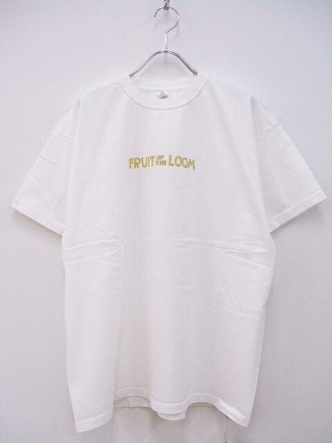 FRUIT OF THE LOOM FOTL × ウラタスパンコール PRINT T SHIRT サイズXL 半袖Tシャツ ホワイト メンズ フルーツオブザルーム【中古】2-0328S♪#