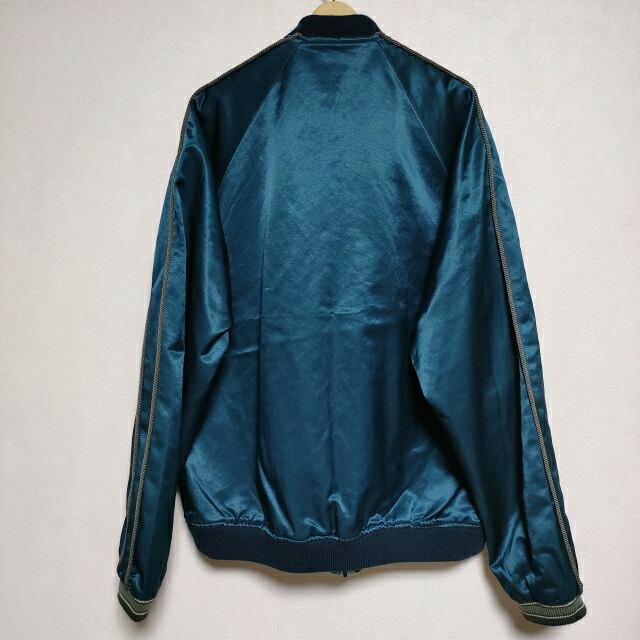 whiz HIDE JACKET スカジャン リバーシブル レオパード 定価55000円 ジャケット 23SS ブルー メンズ ウィズ【中古】3-1008M