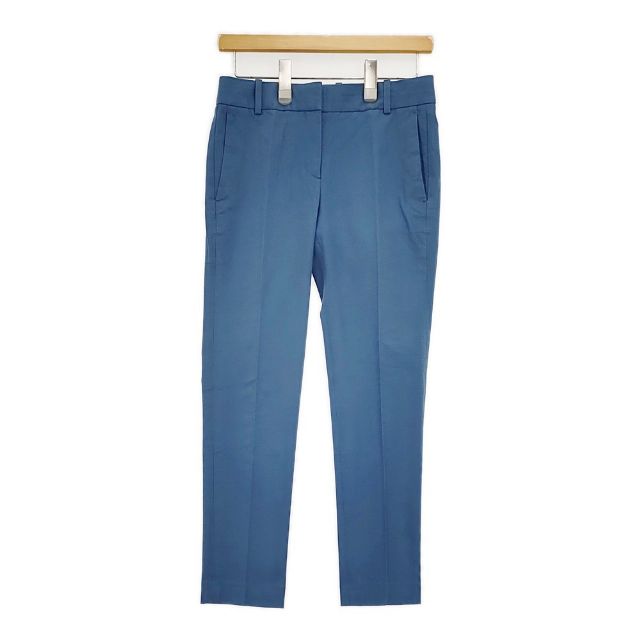 Rakuten - theory ストレッチ素材 センタープレススラックス パンツ ブルー レディース セオリー【中古】6-0121G