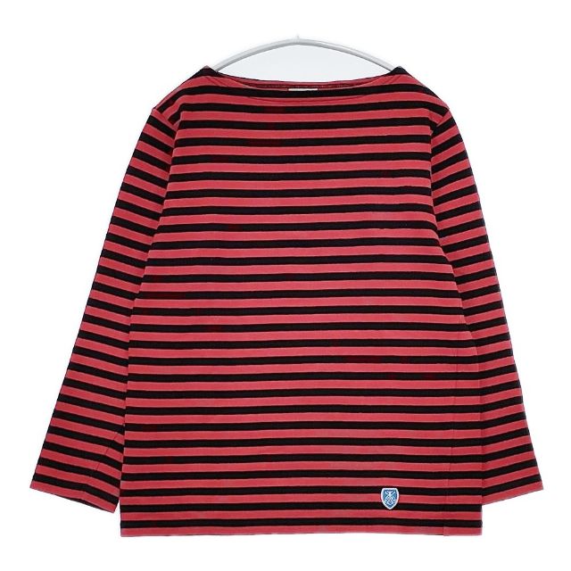 Rakuten - ORCIVAL ボーダー 長袖Tシャツ カットソー ロンT レッド ブラック レディース オーシバル/オーチバル【中古】6-0121M