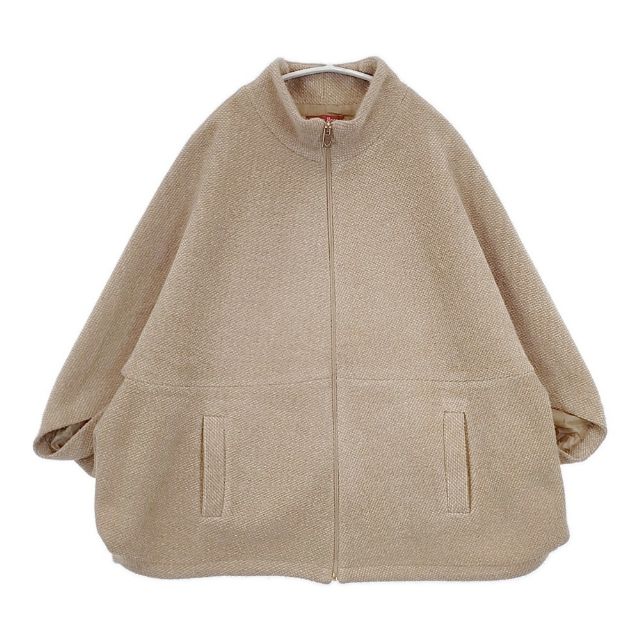 CORSO ROSSO コルソロッソ イタリア製 ジップアップ ジャケット ポンチョ ベージュ レディース6-0122T
