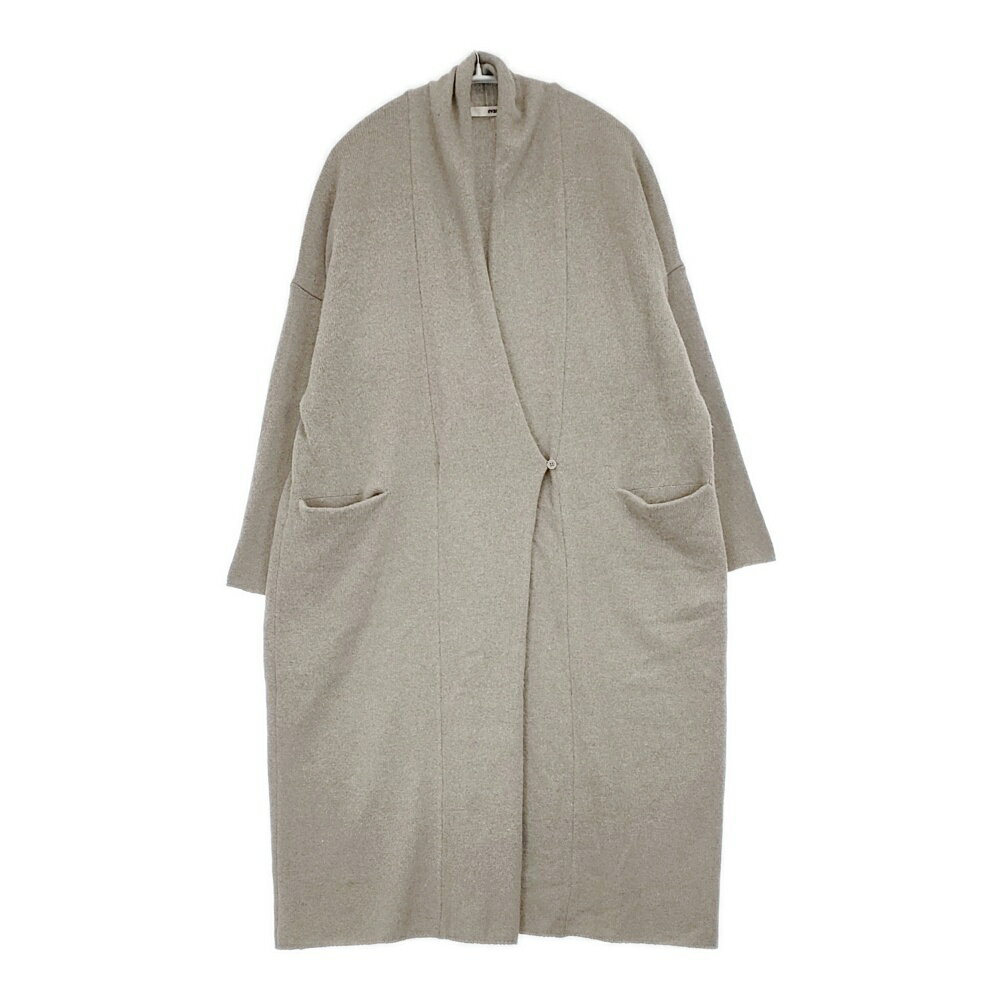 Rakuten - evam eva E223K196 wool sable robe 定価39600円 ウールセーブル カシュクール コート 23AW ベージュ レディース エヴァムエヴァ【中古】6-0123T