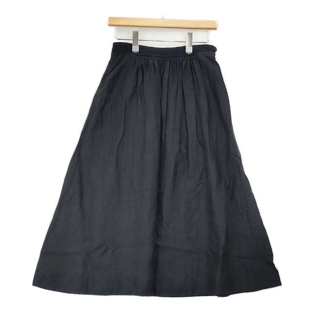 Rakuten - MARGARET HOWELL 578-132520 リネン ロングスカート ブラック レディース マーガレットハウエル【中古】6-0517M