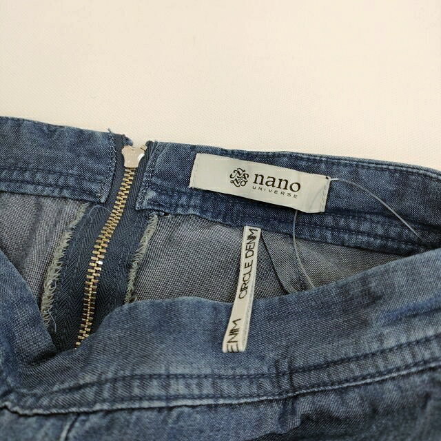 nano universe 669-1230009 CIRCLE DENIM フレアスカート ダンガリー サイズ38 ロング ブルー レディース ナノユニバース【中古】4-0508M auc-gee-jee-10151093 ブランド古着の専門店 ジージー サンプル画像3