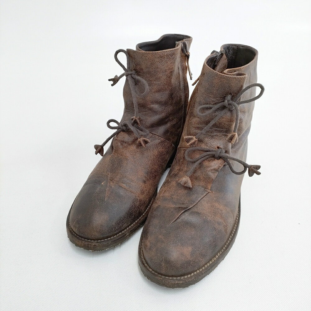 ✿アンリクイール✿ブラウンレザー ハイカットブーツ　新品未使用23cm 楽天市場】Henry cuir（靴）の通販