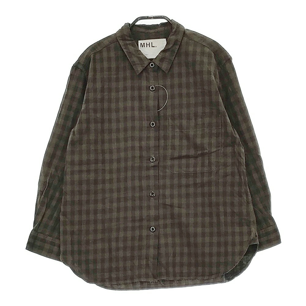 MHL. SHIRT 595-4253503 サイズ2 定価26400円 オープンカラー 長袖シャツ 24AW ダークブラウン レディース エムエイチエル【中古】5-1022M♪ 楽天市場】MHL エムエイチエル 長袖 シャツ レディースの通販