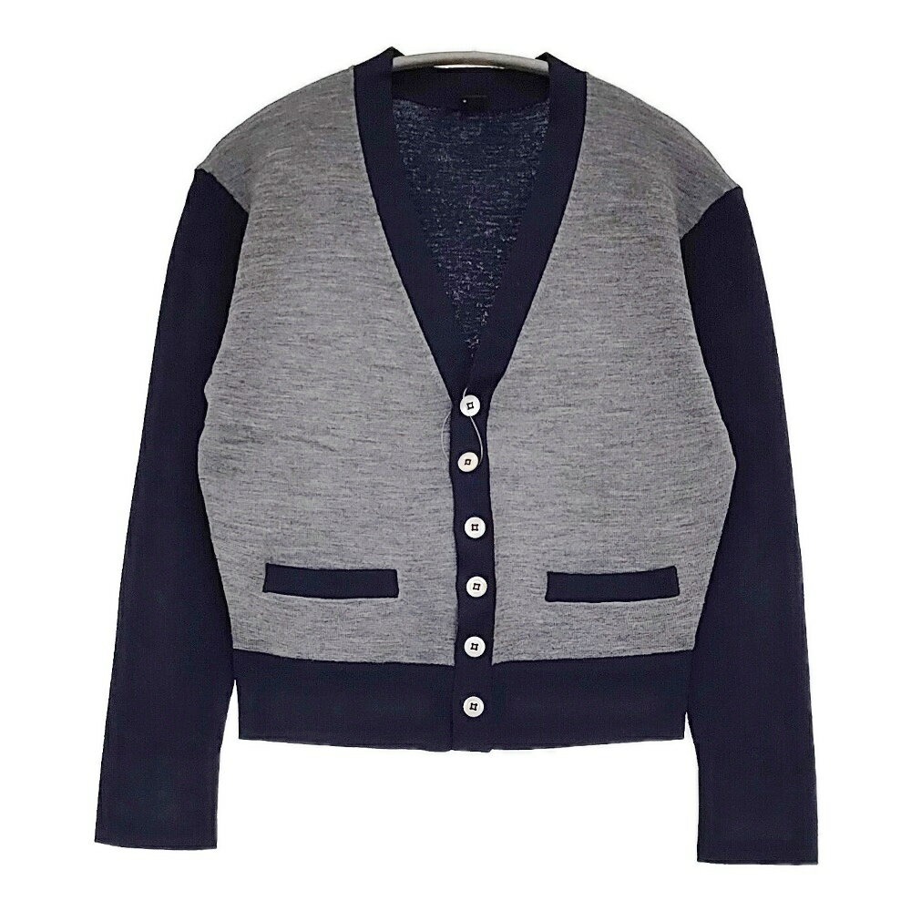 45R/45rpm 梳毛の908リブクレリックカーディガン 定価35200円 24AW ネイビー グレー レディース フォーティーファイブアールピーエム【..