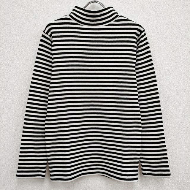 Slopeslow 新品 MOCKNECK LONG SLEEVE T 定価36300円 モックネック カットソー 23SS ブラック ホワイト メンズ スロープスロウ【中古】4-0409M♪