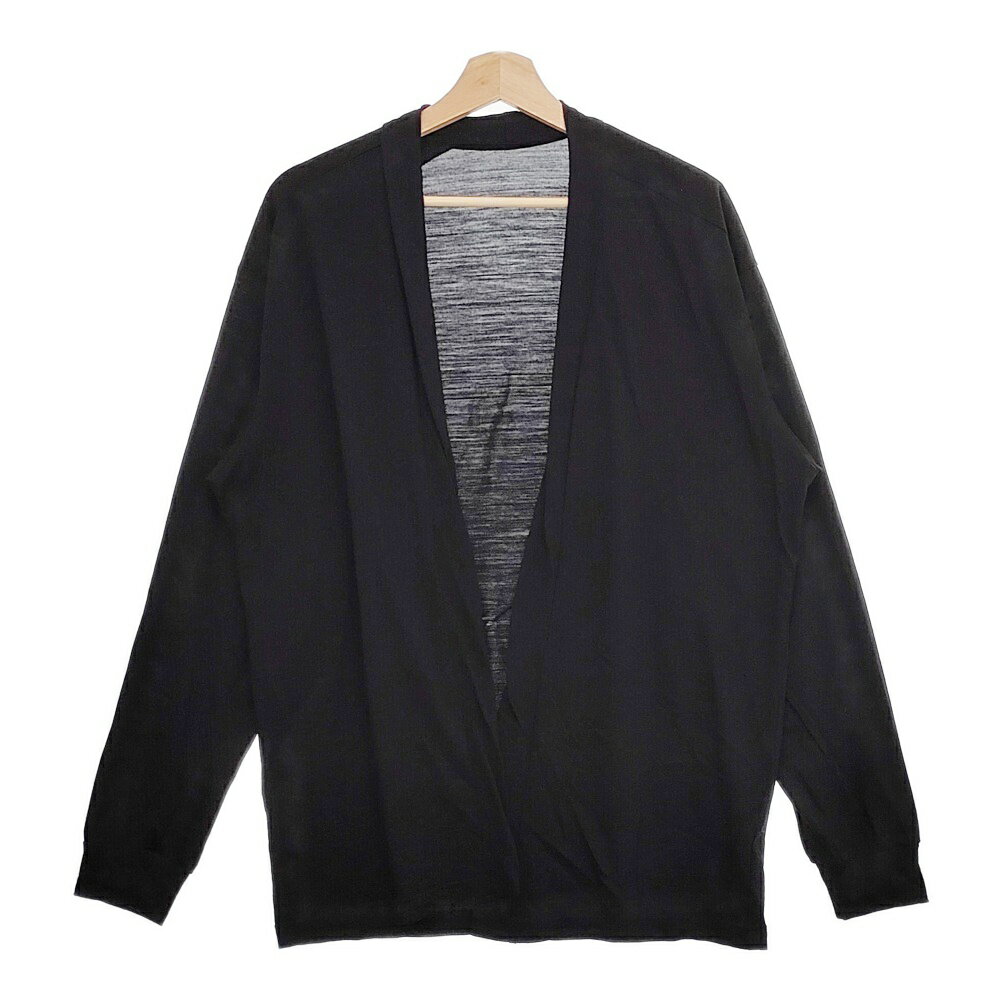 un/unbient UNCU22-2 HAORI Cardigan Wool Jersey サイズ2 羽織 定価33000円 カーディガン 24SS ブラック メンズ アン【中古】4-1126M