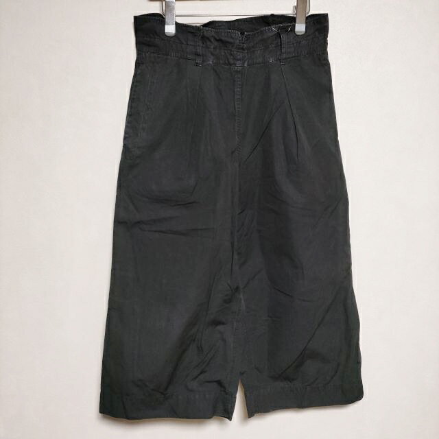MHL. 595-9143503 COTTON RAMIE TOUGH POPLIN TROUSERS パンツ 2018 ブラック レディース エムエイチエル【中古】4-0418M