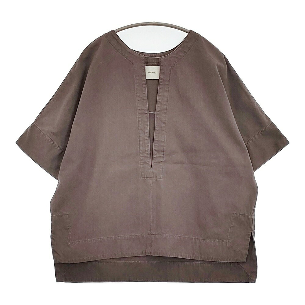 Rakuten - TODAYFUL Cotton Pique Blouse コットンピケブラウス 定価14300円 ブラウス シャツ チャコールグレー レディース トゥデイフル【中古】5-0725S