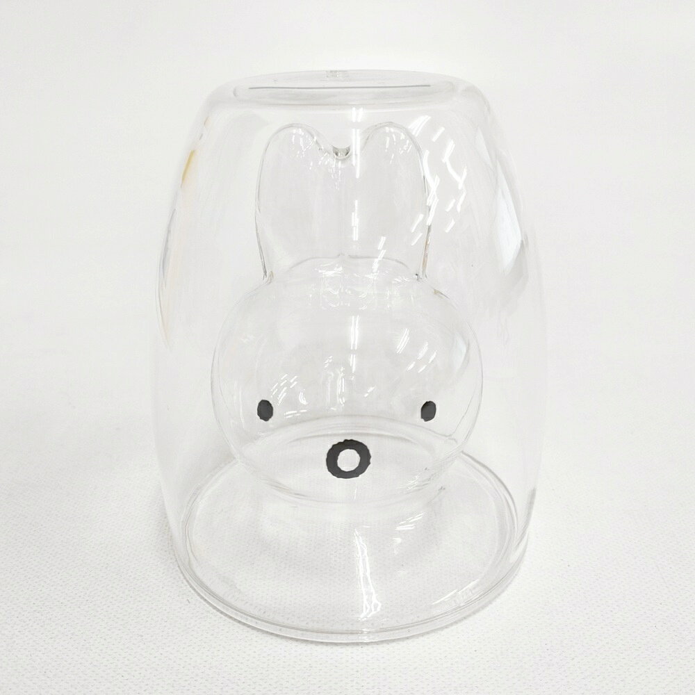 miffy 未使用 GOODGLAS ミッフィー びっくり ダブルウォールグラス グラス クリア レディース ミッフィー【中古】6-0204G