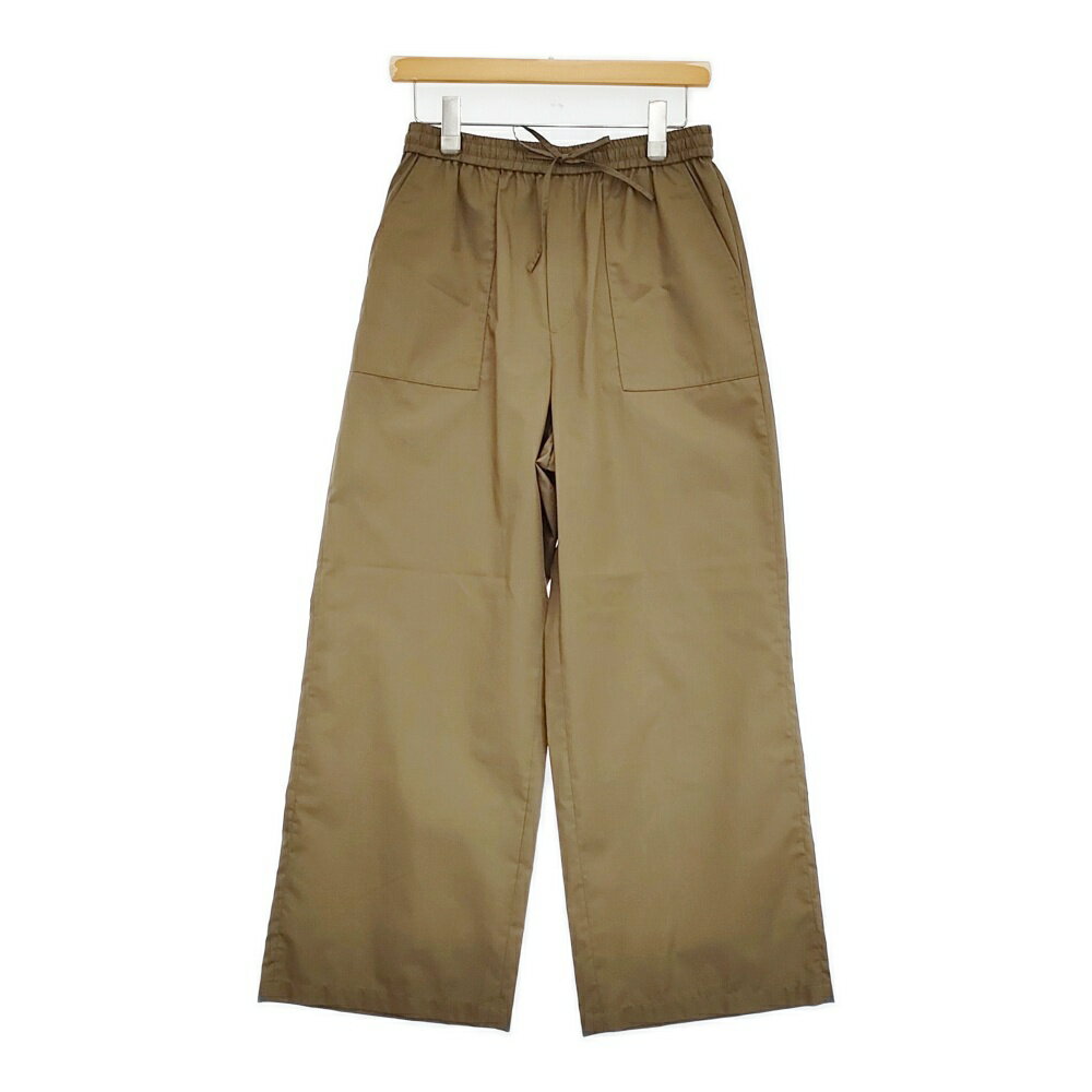 Cropped Pants - 23区 SLOW ライトタンブラータフタワイドパンツ サイズ38 定価18920円 PRSWGA0930 パンツ 25AW カーキ レディース ニジュウサンク【中古】6-0227M