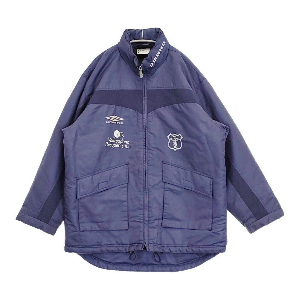 UMBRO Valfreddona Recuperi s.n.c ブルゾン サイズL 中綿 ナイロンジャケット ネイビー メンズ アンブロ6-0519T