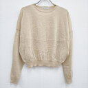 MADROMY 新品 AYR KNIT 定価12100円 ニット ベージュ レディース マッドロミー【中古】3-1002M#
