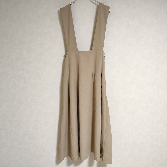 nano universe 新品 LB.04/ジャンパースカート 定価9350円 サイズF ロングスカート ベージュ レディース ナノユニバース【中古】4-0730M