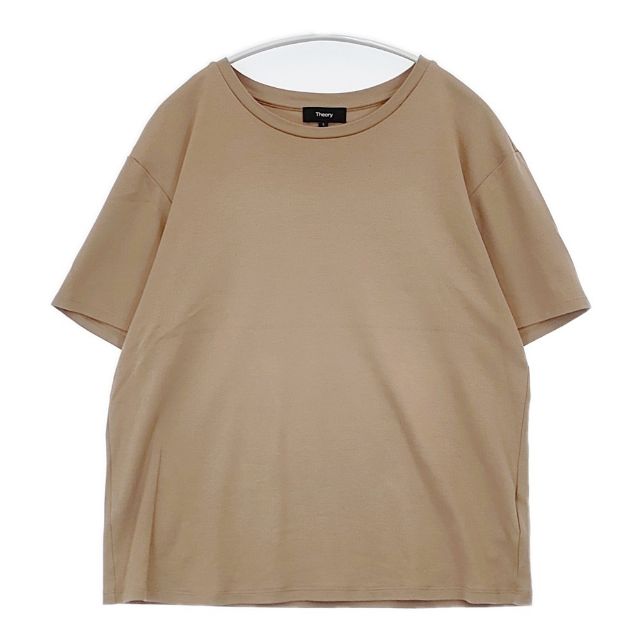 theory PERFECT TEE 2 CLINTON KNIT 2 リラックスフィットプルオーバー 半袖Tシャツ カットソー ベージュ レディース セオリー6-0611S