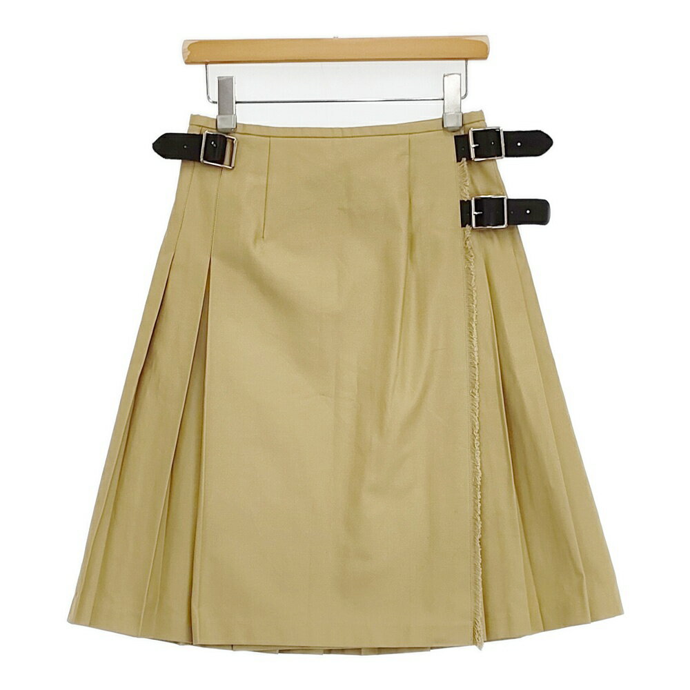 O'NEIL OF DUBLIN 未使用品 MODIFIED KILT キルトスカート 巻き スカート ベージュ レディース オニールオブダブリン6-0618G