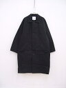 kontor SPLIT RAGLAN COAT 定価69000円 サイズ3 新品 ステンカラーコート ブラック メンズ コントール【中古】2-0605M♪