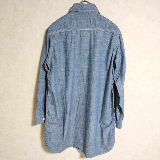 miusa サイズS コットン 長袖シャツ チュニック ライトブルー レディース ミューザ【中古】3-0901M