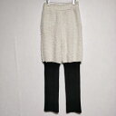 doublet 未使用品 SHEEP WANNABE KNIT PANTS ニットパンツ 定価83600円 パンツ ホワイト ブラック メンズ ダブレット【中古】4-1026A(4)