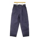45R/45rpm ビオードサージの908ペグトップパンツ 定価52800円 パンツ 24AW ネイビー ユニセックス フォーティーファイブアールピーエム【中古...