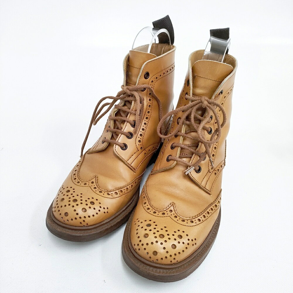 Tricker's ウィングチップ 革靴 ベージュ/ブラウン 中古・古着通販】Tricker's (トリッカーズ) ウィングチップシューズ
