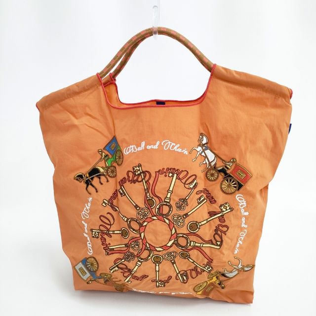 Rakuten - Ball&Chain 新品 KEY & CARRIAGE Mサイズ ナイロン 刺繍 トートバッグ オレンジ レディース ボールアンドチェーン【中古】6-0406G